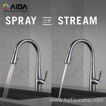 Brushed Nickel 304 Magnetic Smart Kitchen Faucet